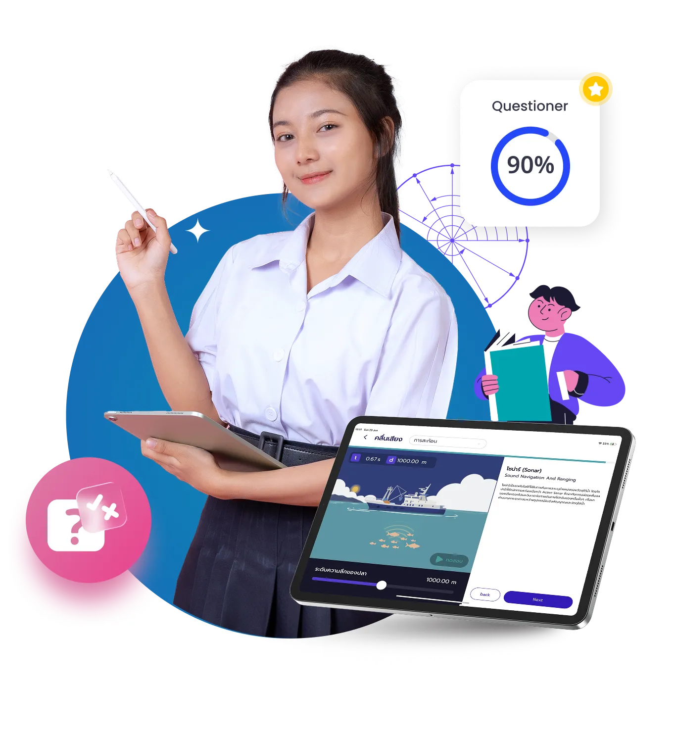 Wizes Learning App Interface